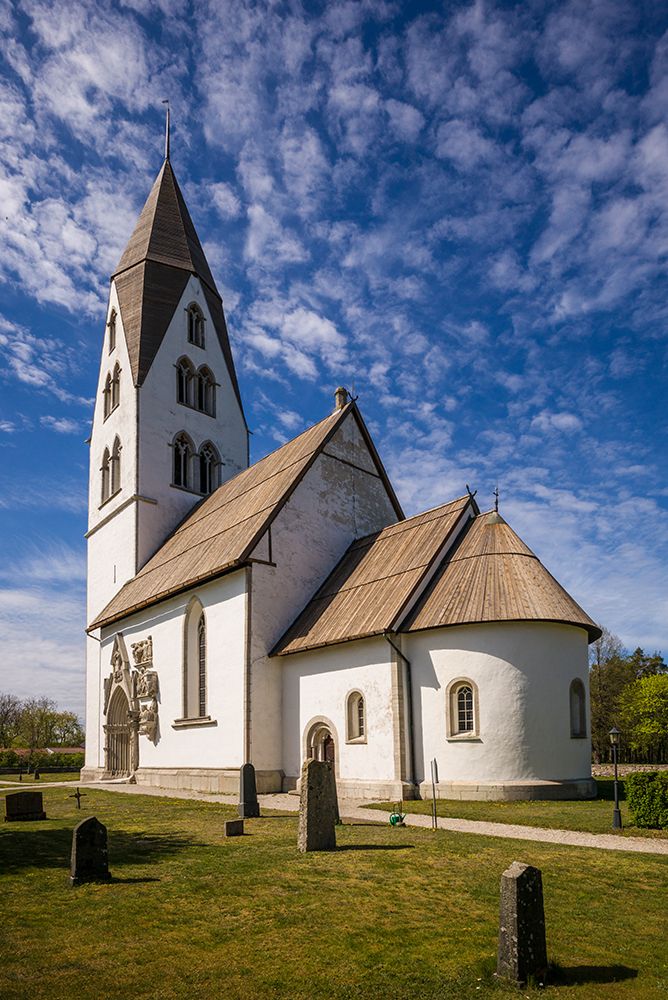 Sweden-Gotland Island-Stanga-Stanga church-exterior